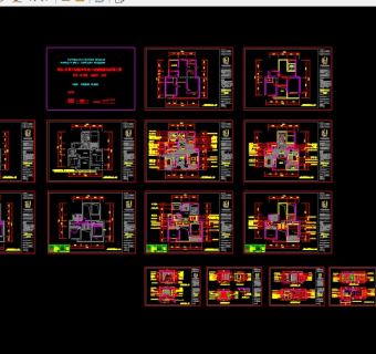 详细简单大方中式别墅CAD平面设计图
