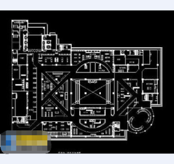 二层商场整套平面cad施工设计图纸
