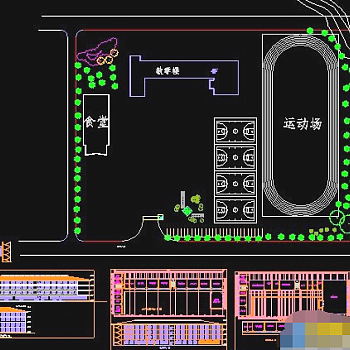 中学CAD设计建筑图纸