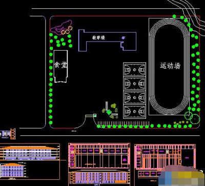 中学CAD设计建筑图纸