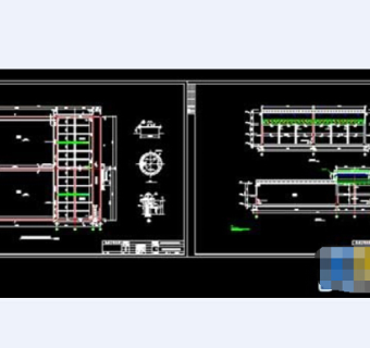 UASB池土建条件cad设计施工图