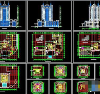一套五星级酒店设计cad方案图纸