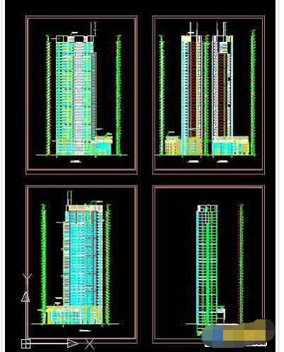 某高层公寓楼建筑cad施工图