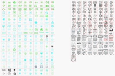 各种地面拼花CAD素材