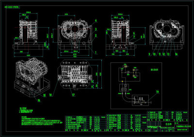 变速箱粗加工保压夹具CAD机械图纸
