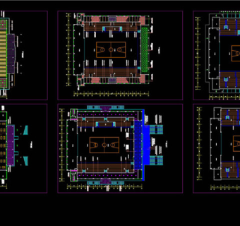 体育馆装修图CAD图纸