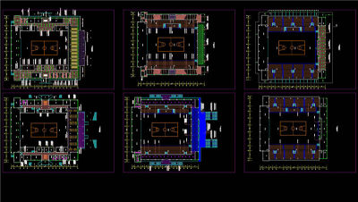 体育馆装修图CAD图纸