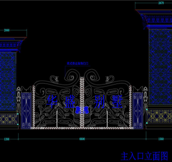 大门CAD图纸