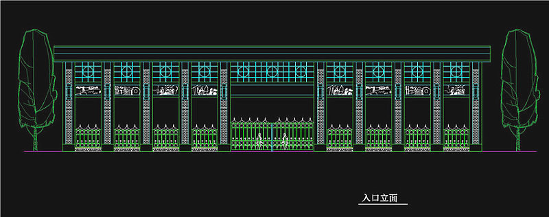 大门cad立面图CAD图纸