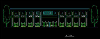 大门cad立面图CAD图纸