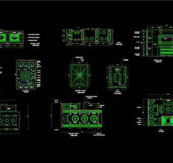 风味餐厅平面图CAD图纸