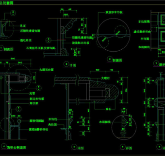 中型旅馆cad剖面图CAD图纸