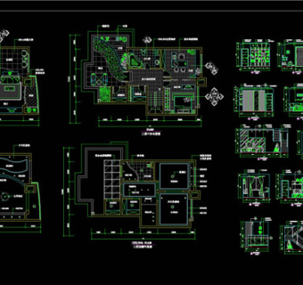 户型经典装修cad施工图