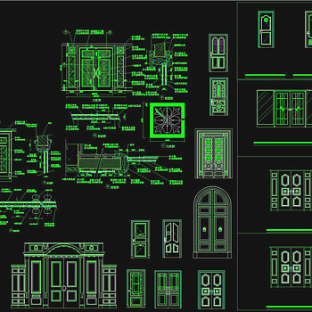 门大样cad装修图CAD图纸