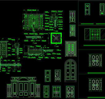 门大样cad装修图CAD图纸