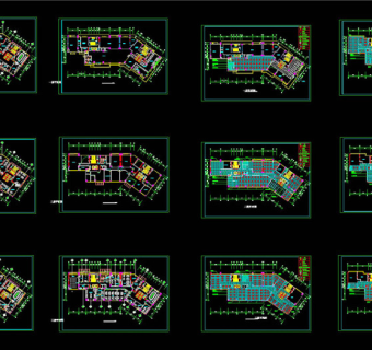 某公司综合楼室内装饰图CAD图纸