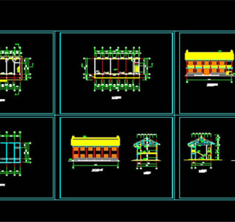 某古建群CAD图纸