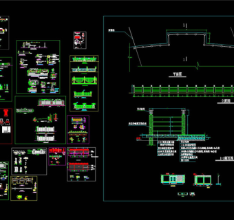 围墙栏杆CAD合集