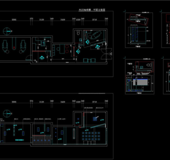 牙科诊所建筑cad装修图CAD图纸