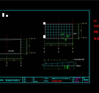 玻璃顶棚CAD景观图纸