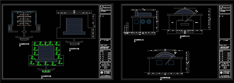 生态厕所CAD景观图纸