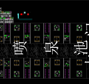 大雁塔北广场植物配置CAD景观图纸