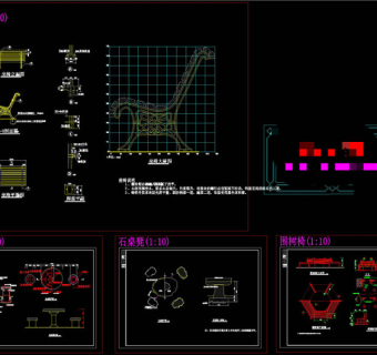凳与椅CAD景观图纸