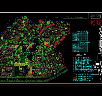 花园景观设计CAD景观图纸