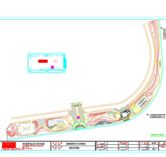 河滨灯位平面图CAD景观图纸