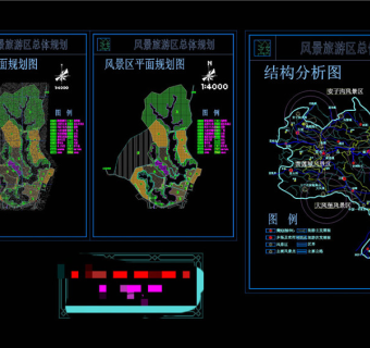 某风景旅游区总体CAD景观图纸