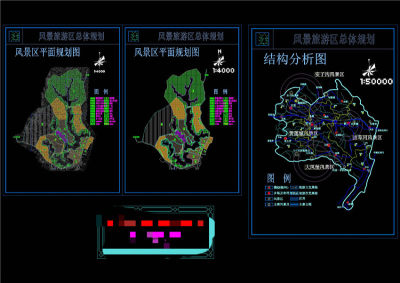 某风景旅游区总体CAD景观图纸