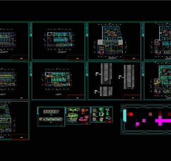 某咖啡厅装修详图CAD景观图纸