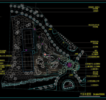 庄园景观设计CAD景观图纸