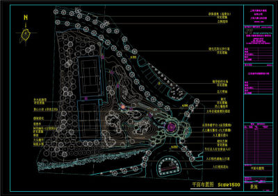庄园景观设计CAD景观图纸
