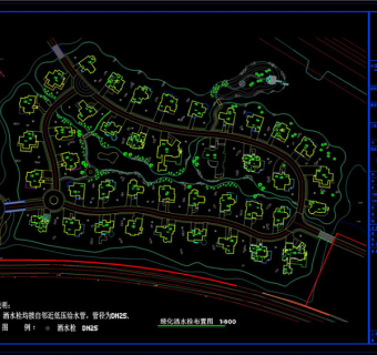 园林建筑景观CAD景观图纸