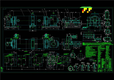 磨机CAD机械图纸
