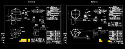 立方仓泵CAD机械图纸