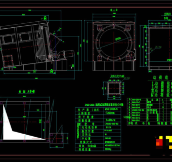 滚筒筛图纸CAD机械图纸