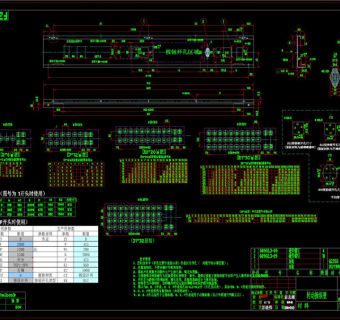 电梯轿厢结构CAD机械图纸