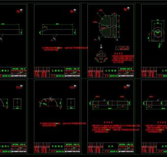 浮头式换热器CAD机械图纸