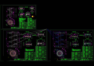 螺旋升降机总装图CAD机械图纸