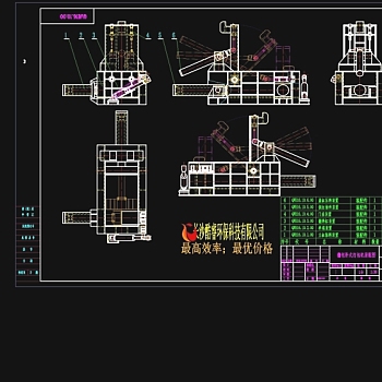 翻包卧式打包机装配图CAD机械图纸