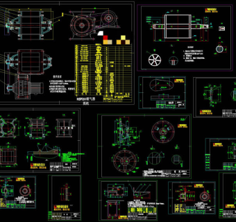锁气器全套制作加工图CAD机械图纸