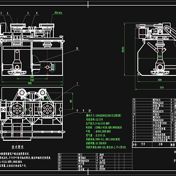 浮选机总图CAD机械图纸