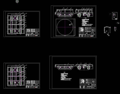 电动平车CAD机械图纸