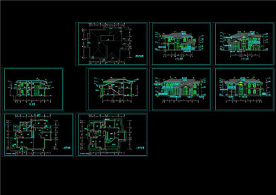 别墅设计大样cad图纸