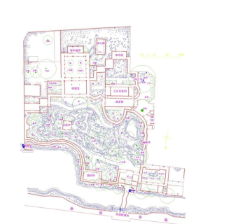 苏州古典名园景观cad平面图