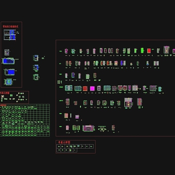580套材料接口各种门图库CAD图纸