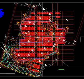 地下车库平面图CAD图纸