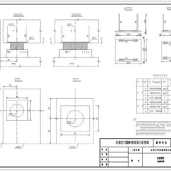 支座构造图CAD图纸